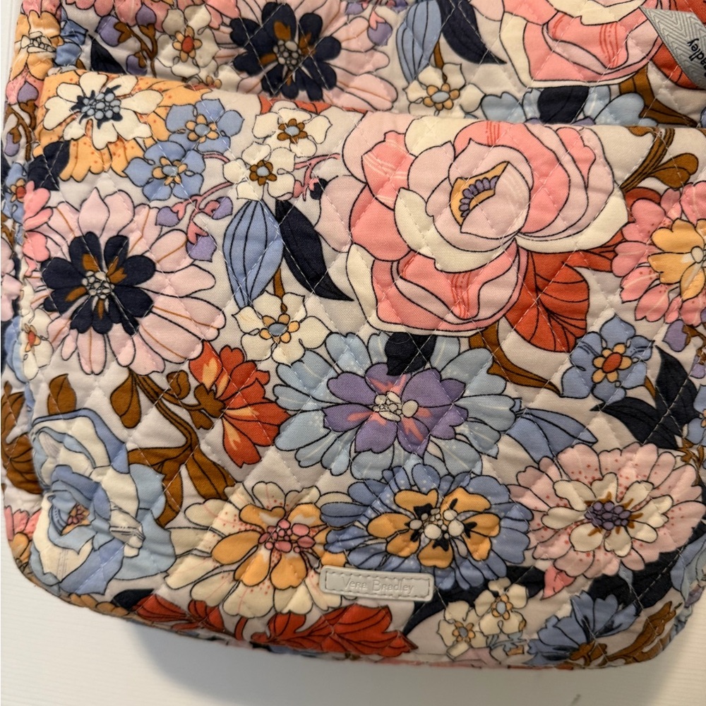 Vera Bradley Pink and Blue Floral crossbody Bag